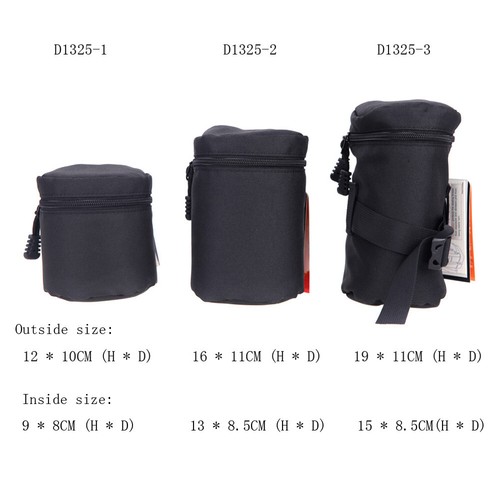 Fly Lens Pouch Bag 9 * 8cm for DSLR Lenses FY-1 I1T1 - Picture 4 of 9