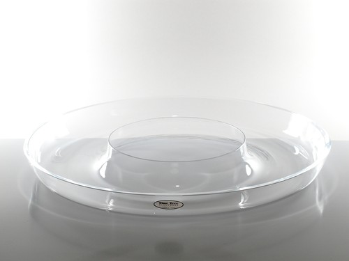 Time Tree Handmade Turkish Glass Serving Ring Plate Tray Diameter 42cm - Picture 2 of 3