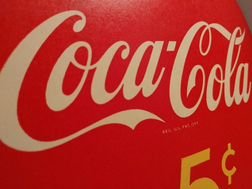 1950s NOS scarce Coca-Cola Five Cent Fan Pull - Picture 5 of 5