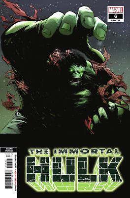 IMMORTAL HULK #6 LEE GARBETT 2ND PRINT VARIANT 2018 MARVEL COMICS NM