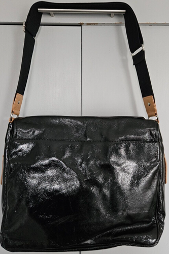 Storksac Baby Changing Bag with Changing Mat & Keyring, Black Patent, 38x33x12cm - Picture 18 of 22