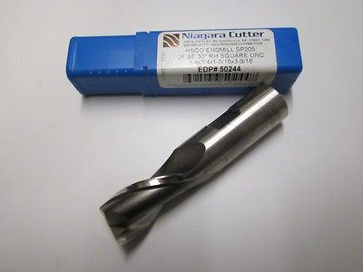 NEW Niagara Cutter 50244 HSCO 3/4'' End Mill Square 2 Flute 3/4x3/4x1-5/16x3-9/16