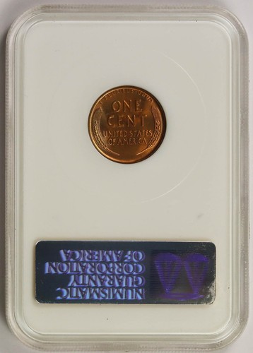 1938-D Lincoln Wheat Penny 1C MS 67 RD Red NGC Old Fatty Holder - Picture 2 of 4