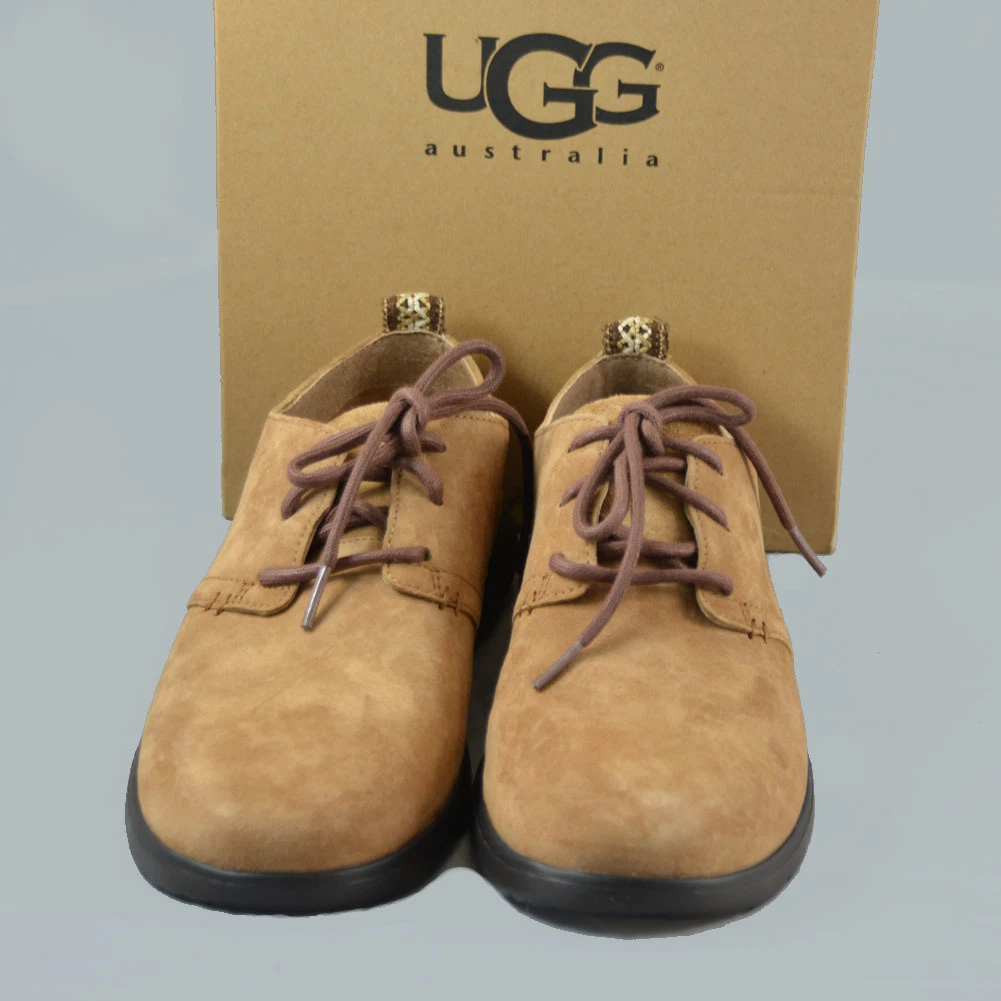 Scarpe uomo UGG Bowmore scamosciate stringate beige taglia 7 nuove con scatola 1006692