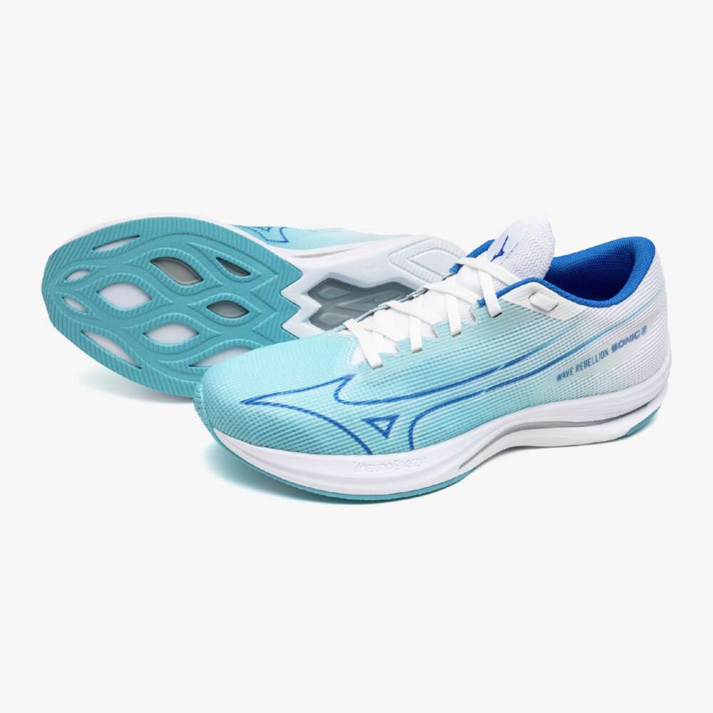 Mizuno Running Shoes WAVE REBELLION SONIC 2 Blue/Blue/White