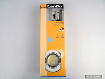 CanDo ZCBF1478 3 Stück 230V 4W 15° LED Spot Ø 80mm 90lm GU10 Einbaustrahler Weiß