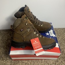 THOROGOOD MEN'S 6” American Made Union Waterproof Steel Toe Brown Sz 8.5 3E Wide