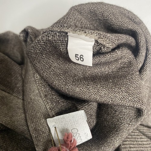 Vintage Gran Sasso Brown Cardigan Sweater Size 56 - Picture 10 of 12