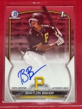2023 Bowman Chrome 1st Auto Braylon Bishop!🔥 Pirates Base Auto