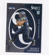 2023 SELECT FOOTBALL ZACH CHARBONNET SELECT CERTIFIED ROOKIE CARD CRO-ACH. rookie card picture