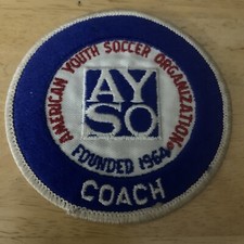 Coach Patch Founded 1964 American Youth Soccer Embroidered Patch