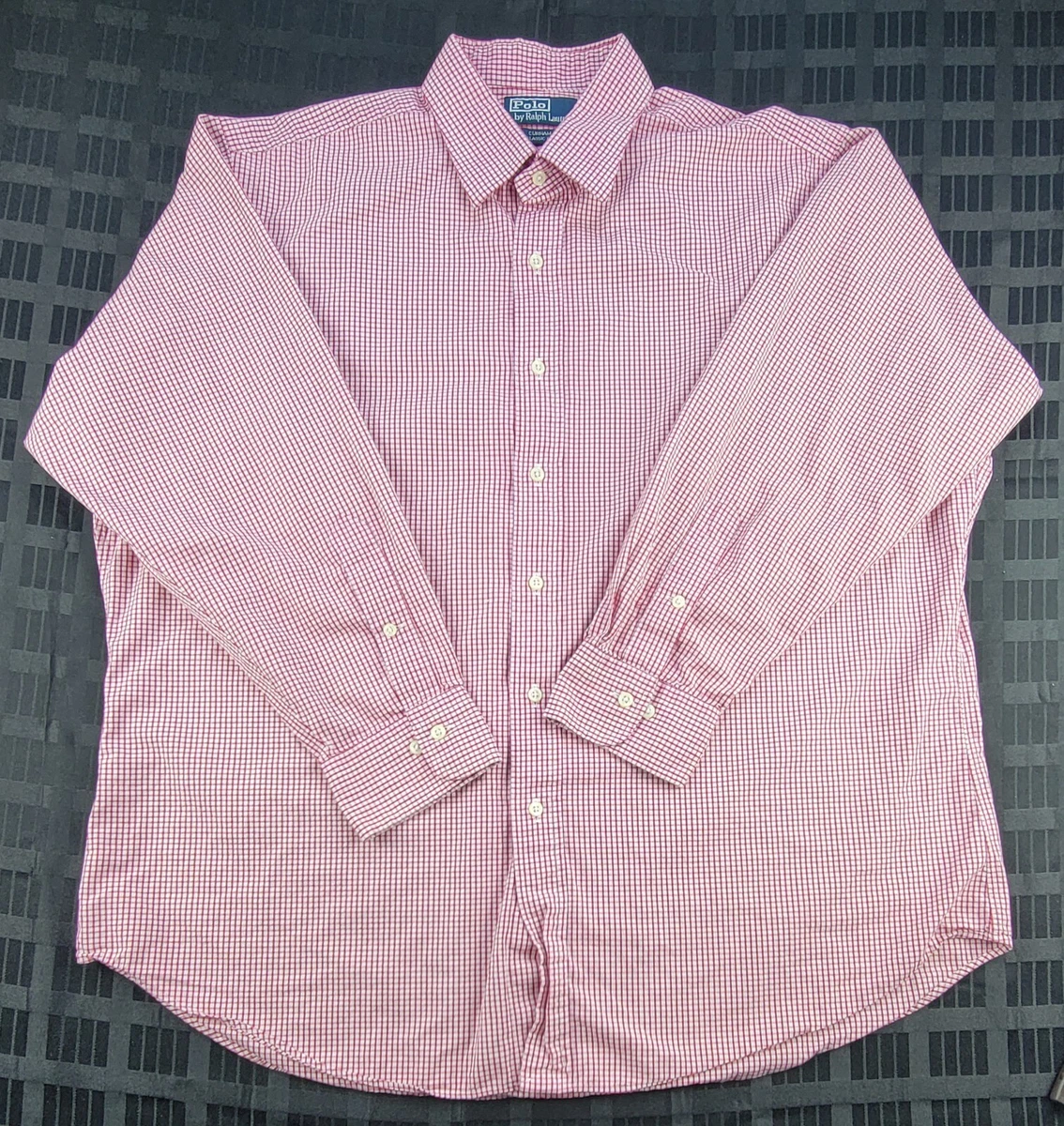 Men's Vintage 17.5 Polo Ralph Lauren Curham Classic Fit Button Up Shirt