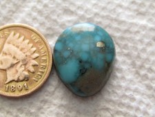 Campitos Turquoise Cabochon 12 carat Iron Pyrite Blue cab
