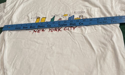 New York City Souvenir Graphic T-Shirt Men No Tag See Measurements - Picture 9 of 10