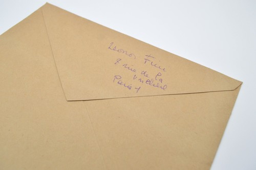 Leonor Fini, Signed Envelope, Paris, 1980, Surrealist Artist, COA - Picture 3 of 3