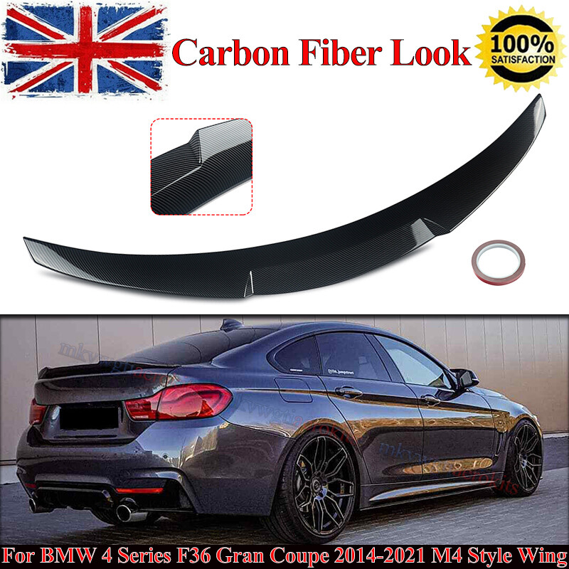 Carbon Look M4 Style Rear Trunk boot Spoiler For BMW 4 Series F36 Gran Coupe UK