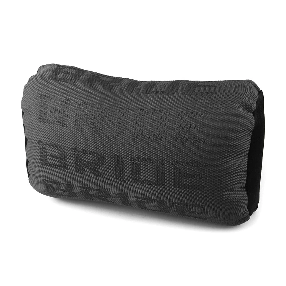 2PCS JDM Bride Black Neck Headrest Pillows & Car Seat Belt Cover Should Pad Set - Image 2 of 4