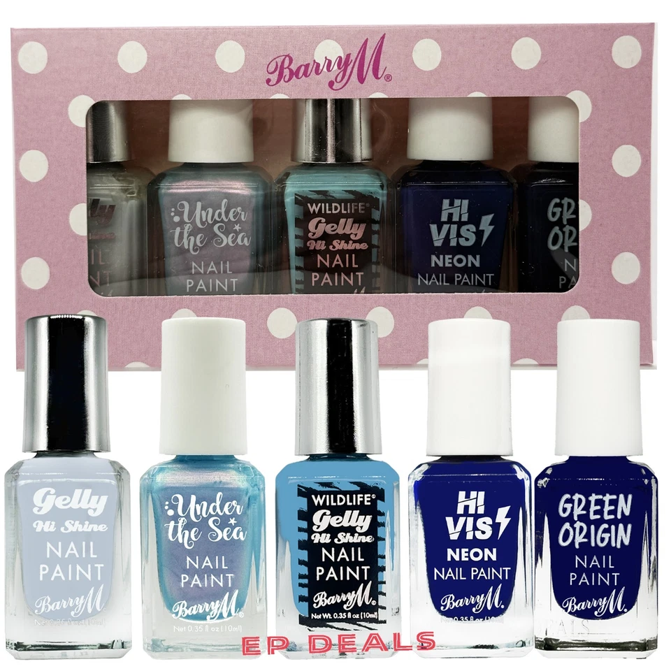BARRY M NAIL VARNISH / POLISH 5 X 10ML GIFT GIFT
