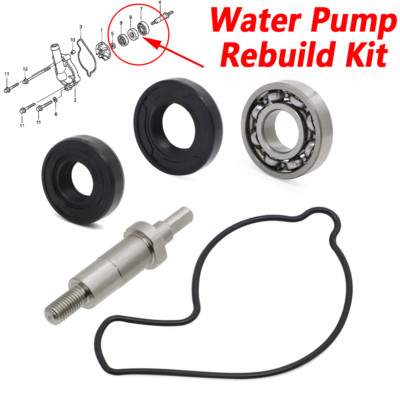 Water Pump Seal O-ring BEARING Repair Rebuild Kit For Kawasaki KX250F 2005-2019