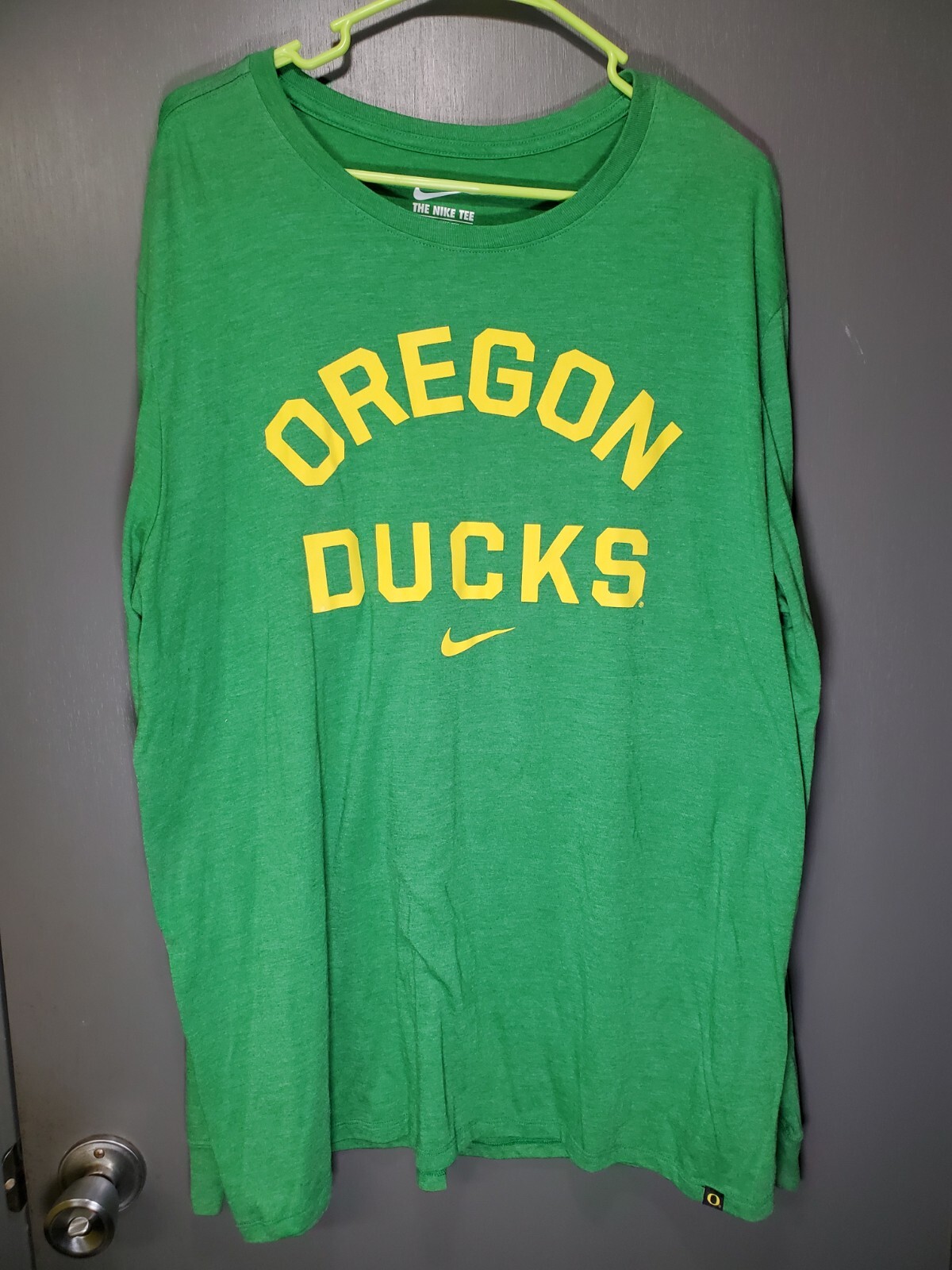 Nike Tee Green Long Sleeve Oregon Ducks Size XL Athletic Cut eBay