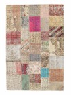 Genuine 6’6″ x 9’8″ Hand-Knotted Patchwork Wool Area Rug Area Rug Carpet