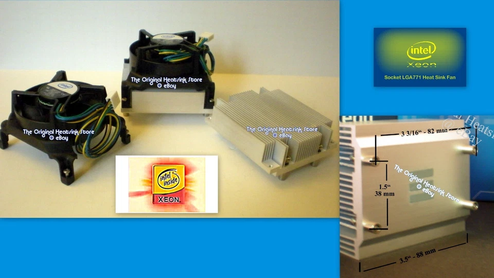 Xeon Heatsink CPU Cooler Fan for E5405 E5410 Socket J LGA771 Server Workstation - Image 4 of 4