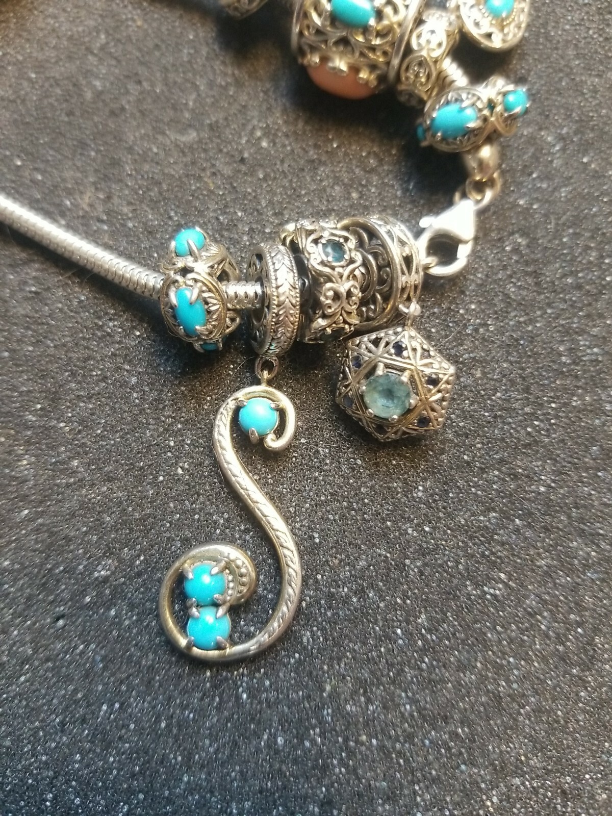 Michael Valitutti gems en vogue charm braclet 14 charms eBay