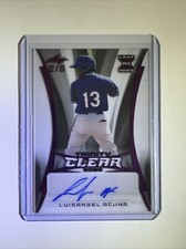 2020 Leaf Trinity Clear Autographs Pink Foil #CALA1 Luisangel Acuna Auto 22/30