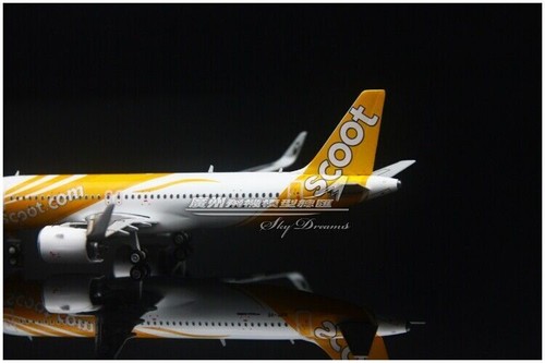 1:400 JC WINGS Flyscoot AIRBUS A320NEO Passenger Airplane Diecast Aircraft Model - Picture 8 of 8