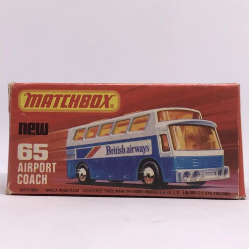 Matchbox Superfast No 65 Airport Coach Dark Met Blue American Airlines