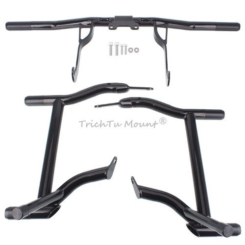 Front Rear Crash Bar For Harley Touring Road Glide Special FLTRXS 2014-2023 2024 - Picture 24 of 28