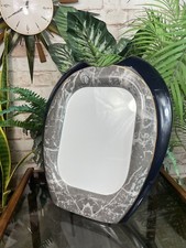 Italian Porcelain Picture Frame CARPIE Ceramic Photo Italy 1990s Vintage Large