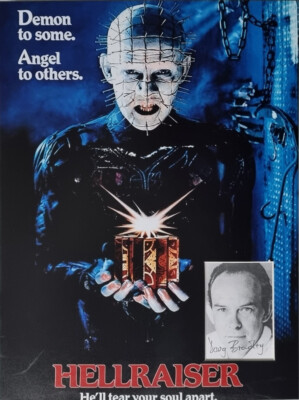 Doug Bradley signiertes 16x12 Foto Display PINHEAD in HELLRAISER COA