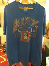 Vintage Denver Broncos Junk Food Made In USA T-shirt Size 2XL
