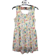 Rue 21 Juniors Mini Dress Size Large, Floral, Sleeveless Pullover, Lined, Spring