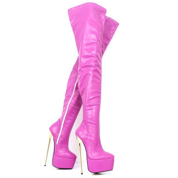 Donna Pole Pole Donna Dancing Thigh High Over Knee Stivali Pelle Platform High Heels Sbox a00521 Donna Pole Pole Donna Dancing Thigh High Over Knee Stivali Pelle Platform High Heels Sbox a00521