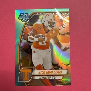 2024 Bowman Chrome U NICO IAMALEAVA AQUA REFRACTOR 1st Bowman /299 Tennessee