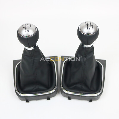 5/6 Speed Gear Shift Knob With Boot For VW Scirocco 2009-2014 EOS 2006-2011