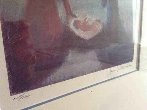 Nativite by Jean Paul Lemieux - 20 X 30" (Framed Lithograph Numbered & Signed) - Bild 2 von 2
