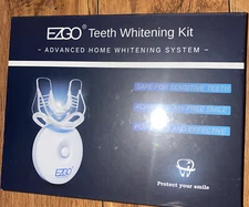 New EZGO Teeth Whitening Kit LED Light 5X LED Fast-Result Teeth Whitener SEALED