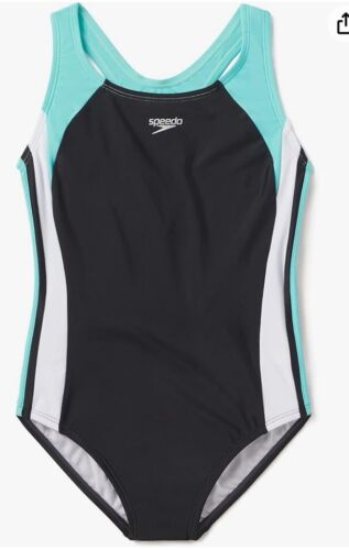 Speedo Girl's Swimsuit One Piece Infinity Splice Thick Strap