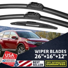 Advantages in appearance left right Rear Wiper Blades 26"+16"+12" Windshield