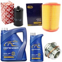 MotoröL Filter Set 10W-40 6 Liter + ÖLablassschraube FüR VW Transporter IV 2.4