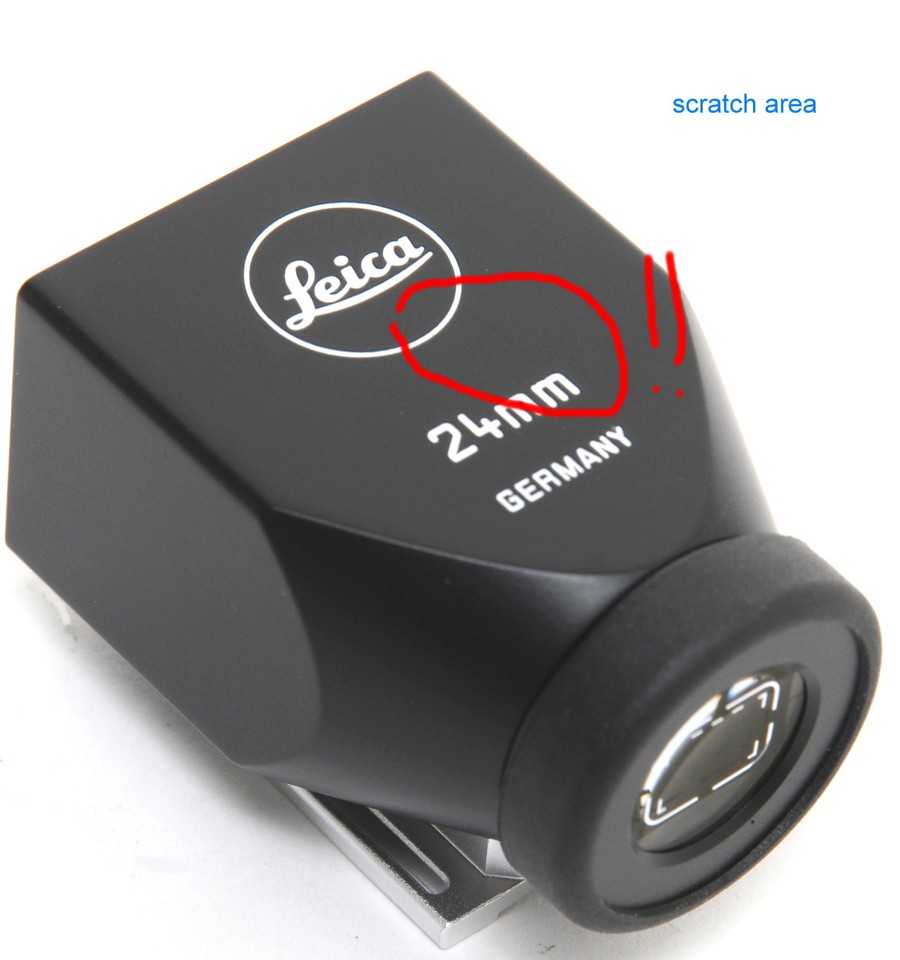 Leica 12026 Viewfinder M 24 mm, black paint Metal Brightline DEMO