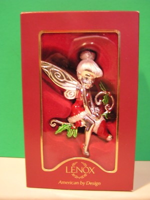 LENOX SANTA'S LITTLE HELPER TINKERBELL ORNAMENT -- NEW in BOX | eBay