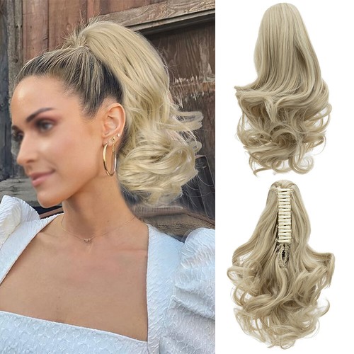 Lady Hairpiece 12" Real Claw Ponytail Clip In Hair Extensions Pony Tail As Human - Picture 19 of 42