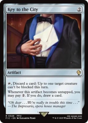 NM Key to the City, MTG, Final Fantasy Commander, Magic the Gathering, 348