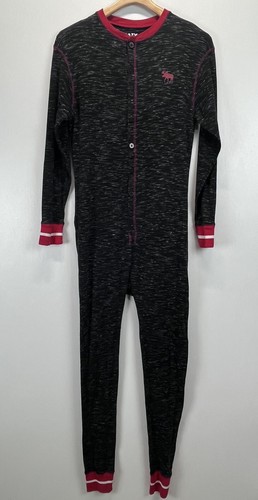 Adult Lazy One One Piece Pajamas Sz M VGUC Moose Caboose - Picture 1 of 5