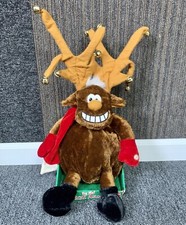 DanDee Animated Musical Reindeer Plush Singing Dancing  Grandma Got Run Over By-
