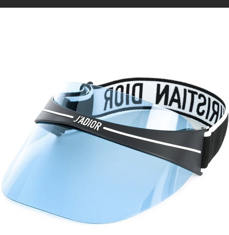 NEW Christian Dior Visor DIORCLUB1 JOF Black Light Blue NEW Christian Dior Visor DIORCLUB1 JOF Black Light Blue